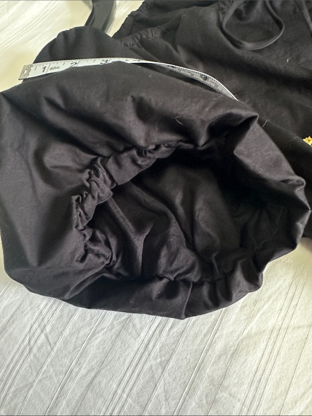 H&M Black Short Loose Drawstring-neck Dress Size Small - Picture 8 of 10